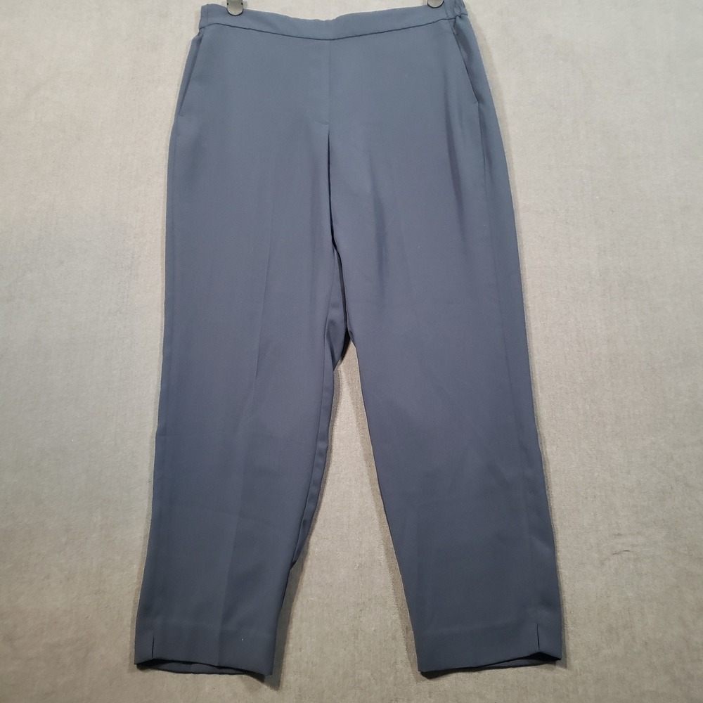 J.Crew Jamie Pant Womens 12 Navy Blue Elastic‎ Back Crepe Trousers J6594